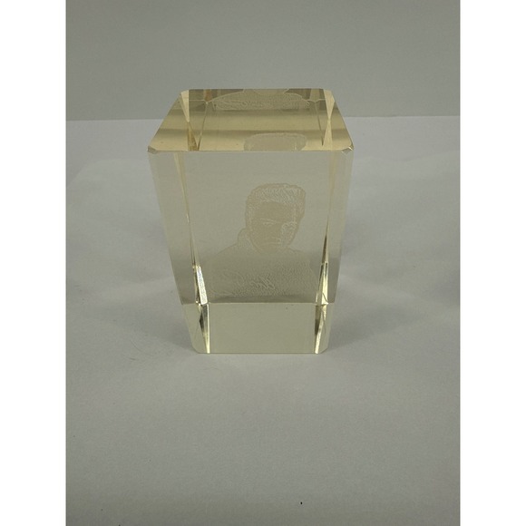 Other - Elvis Presley Crystal Engraved Portrait Keepsake Desk Paperweight Display